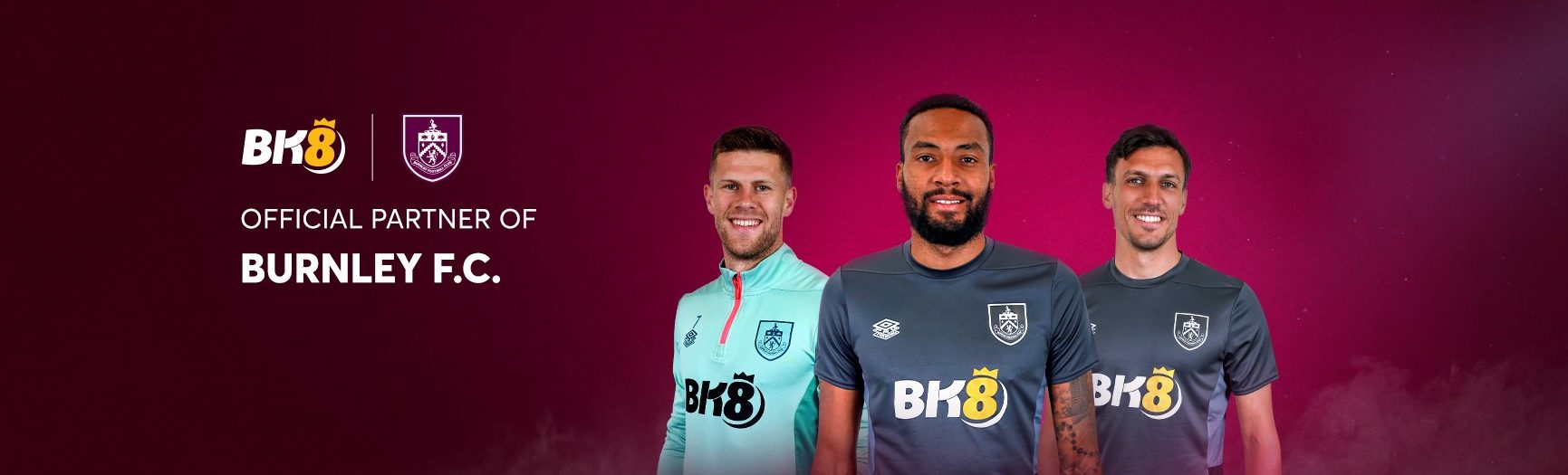 abc8a8 là đối tác chính thức của câu lạc bộ bóng đá Burnley